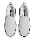 Dolce & Gabbana White Perforated Custom 2.Zero Sneakers Shoes