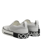 Dolce & Gabbana White Perforated Custom 2.Zero Sneakers Shoes
