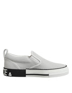 Dolce & Gabbana White Perforated Custom 2.Zero Sneakers Shoes