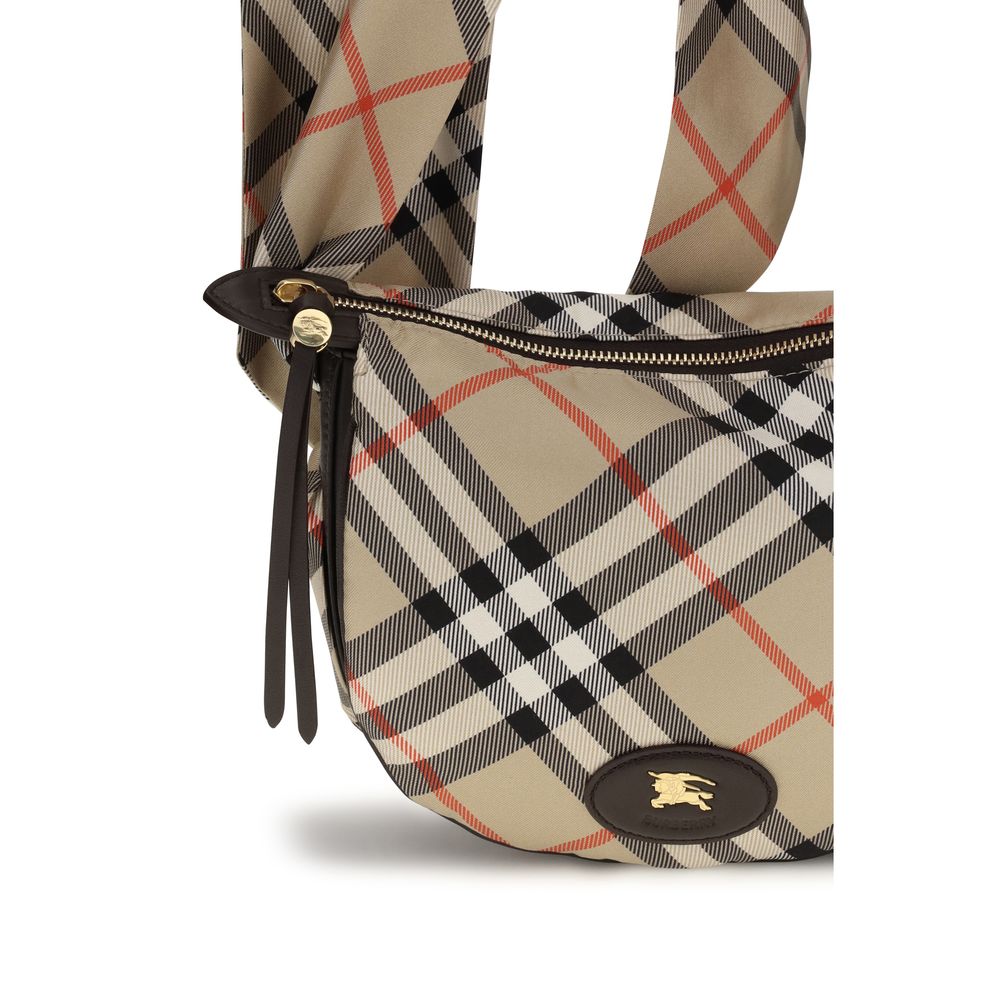 Burberry Beige Silk Shoulder Bag