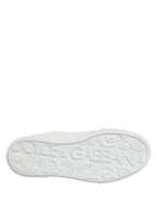 Dolce & Gabbana White Miami Leather Low Top Men Sneakers Shoes