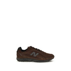 New Balance Brown Fabric Athletic Sneakers