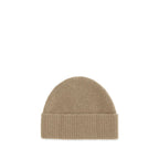 Ami Paris Beige Wool Oves Aries Beanie