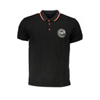 Cavalli Class Black Cotton Men's Polo Shirt