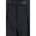 Darkpark Gray Polyester Dress Pants