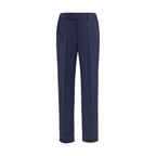 Brunello Cucinelli Blue Wool Oves Aries Dress Pants