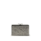 Self-Portrait Silver Glass Clutch Bag