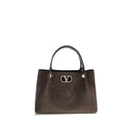 Valentino Garavani Brown Calf Leather Bos Taurus Handbag