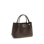 Valentino Garavani Brown Calf Leather Bos Taurus Handbag
