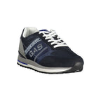 Gas Blue Polyurethane Mens Sneaker
