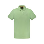 Hugo Boss Green Cotton Men's Polo