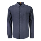 Hugo Boss Blue Cotton Men's Shirt