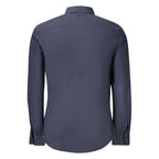 Hugo Boss Blue Cotton Men's Shirt