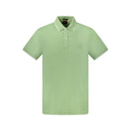 Hugo Boss Green Cotton Men's Polo