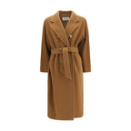 Max Mara Brown Wool Oves Aries Coat