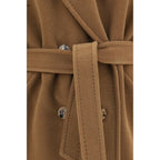 Max Mara Brown Wool Oves Aries Coat