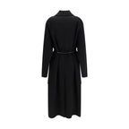 Max Mara Black Wool Oves Aries Coat