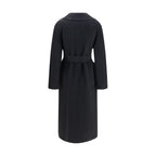 Max Mara Black Wool Oves Aries Coat