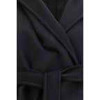 Max Mara Black Wool Oves Aries Coat