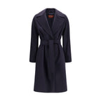 Max Mara Blue Wool Oves Aries Coat