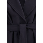 Max Mara Blue Wool Oves Aries Coat