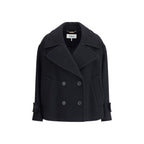 Chloé Black Wool Oves Aries Coat