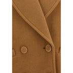 Chloé Brown Wool Oves Aries Coat