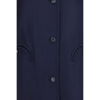Blazé Milano Blue Wool Oves Aries Coat