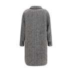 Brunello Cucinelli Gray Wool Oves Aries Coat