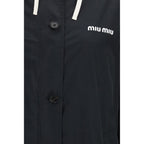 Miu Miu Black Cotton Coat