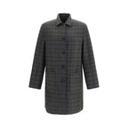 Etro Blue Wool Oves Aries Coat