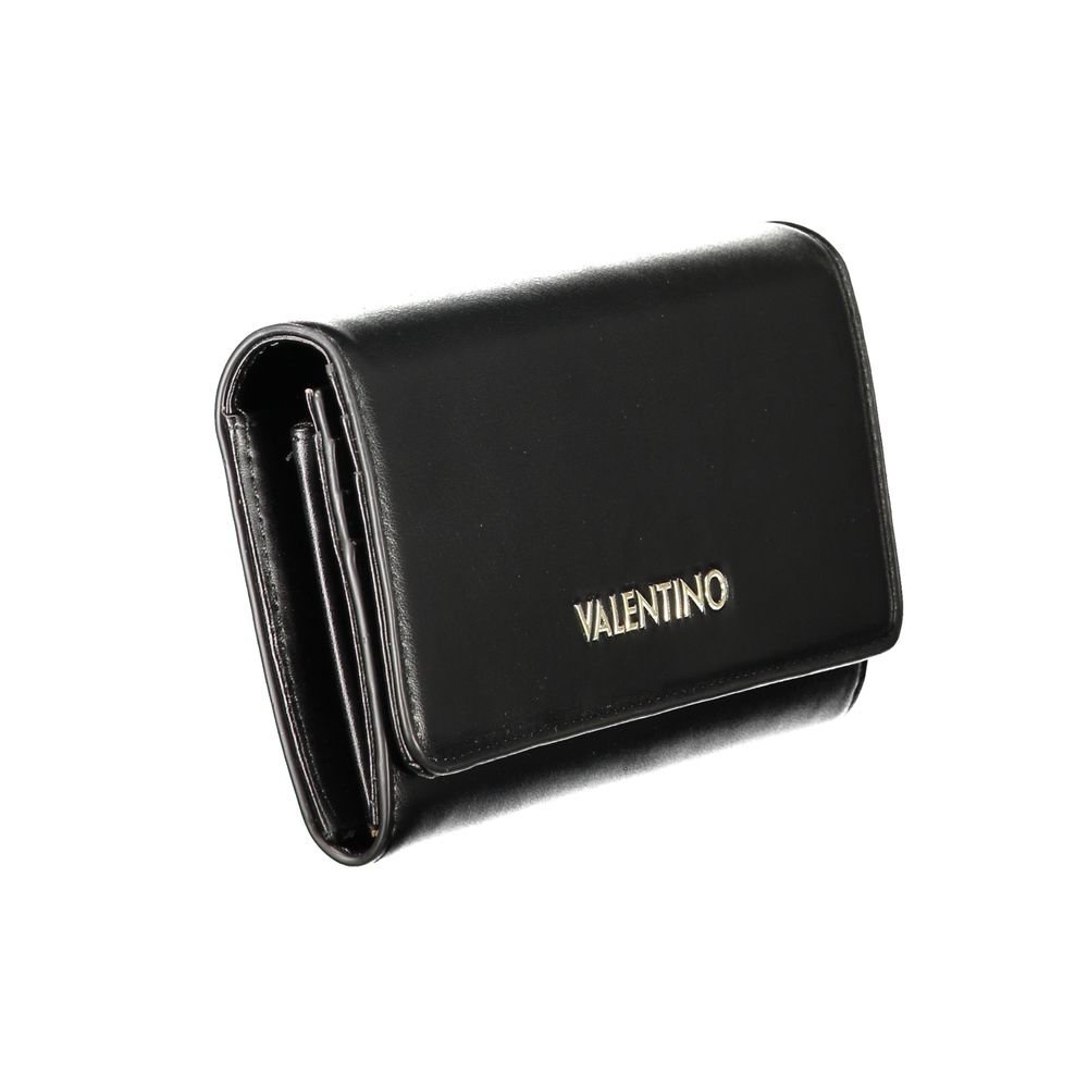Mario Valentino Black Polyurethane Women's Wallet