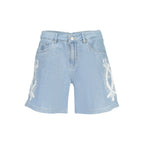 Desigual Light Blue Cotton Women's Short