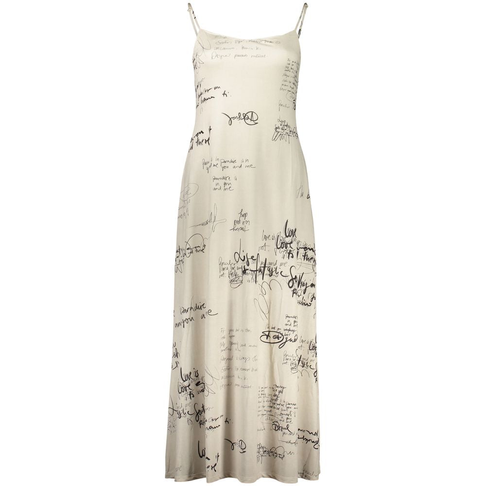 Desigual White Polyester Casual Dress