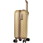 Guess Jeans Beige Plastic Luggage And Travel