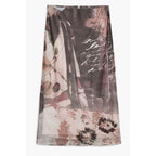 Desigual Beige Polyester Midi Skirt