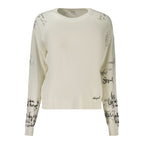 Desigual White Viscose Sweatshirt