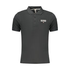 Accademia Militare Black Cotton Polo Shirt