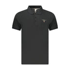 Accademia Militare Black Cotton Polo Shirt