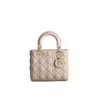 Dior Beige Lamb Leather Shoulder Bag