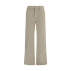 Marni Beige Cotton Flared Pants