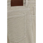 Marni Beige Cotton Flared Pants