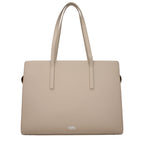 Karl Lagerfeld Beige Leather Shoulder Bag