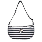 Karl Lagerfeld Black Fabric Crossbody Bag