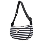 Karl Lagerfeld Black Fabric Crossbody Bag