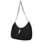 Karl Lagerfeld Black Fabric Shoulder Bag