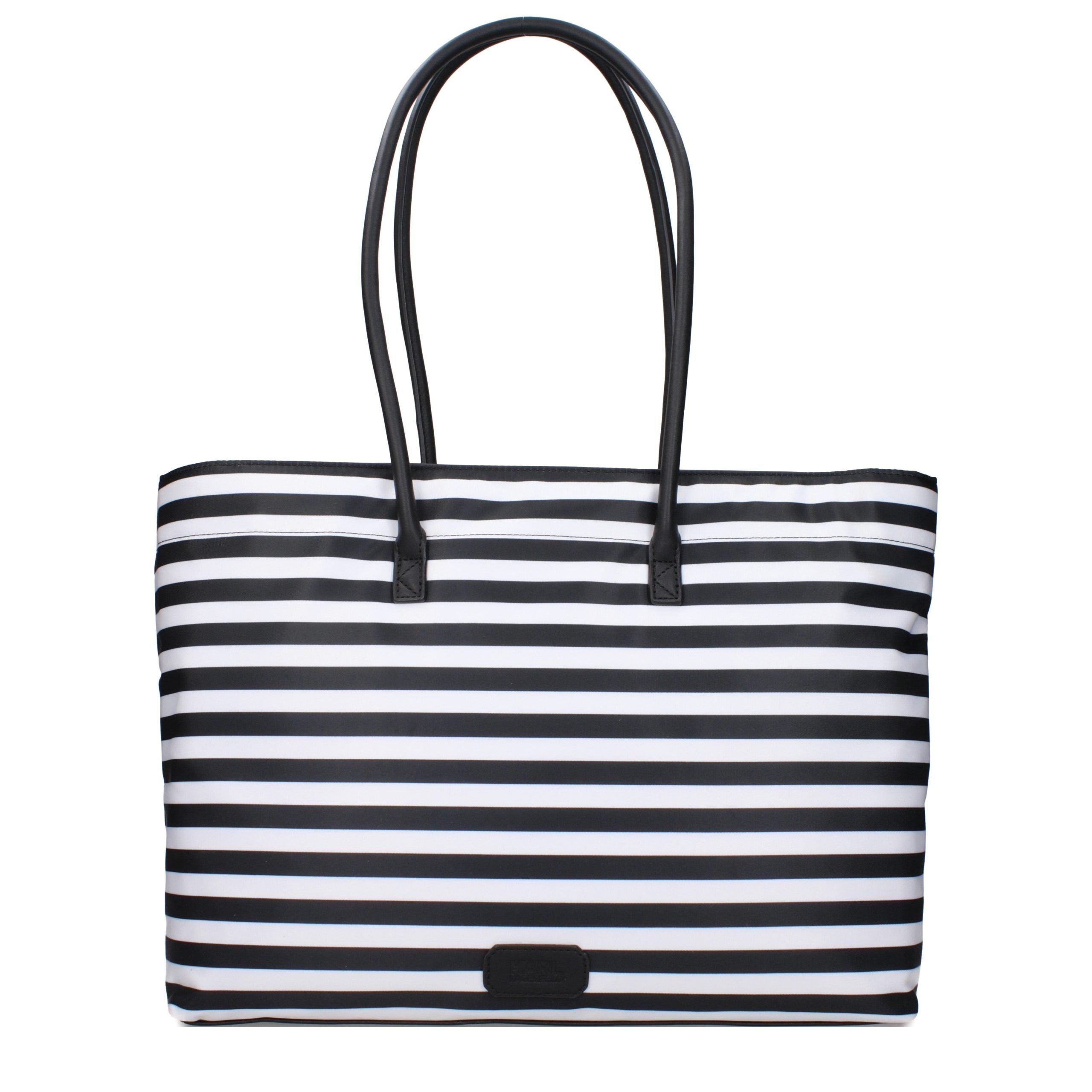 Karl Lagerfeld Black Fabric Shoulder Bag