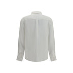 Lardini White Silk Dress Shirt