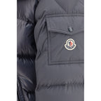 Moncler Gray Goose Down Full-Length Jacket