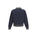 Versace Gray Wool Oves Aries Sweatshirt